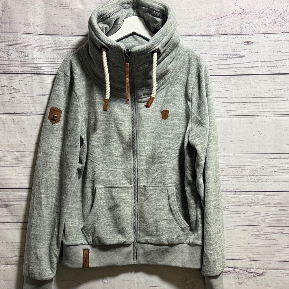 Naketano full zip fleece sweatshirt